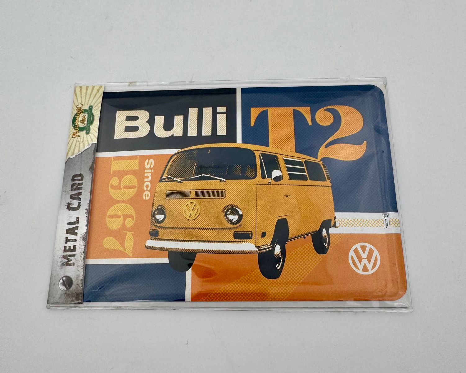 Blechpostkarte Bulli T2