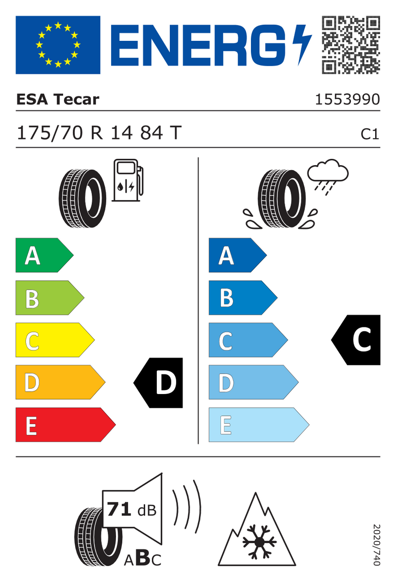 ESA TECAR 185/55 R15 82T SUPERGRIP PRO