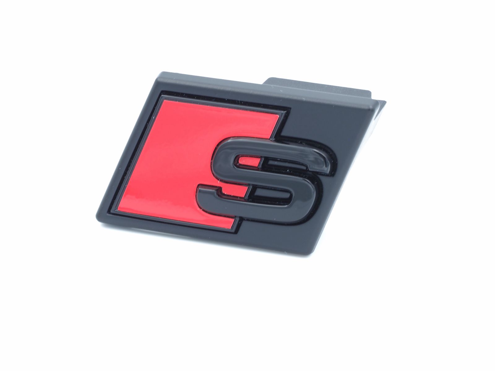 Original Audi e-tron S Schriftzug Emblem Logo Schwarz Front Kühlergrill