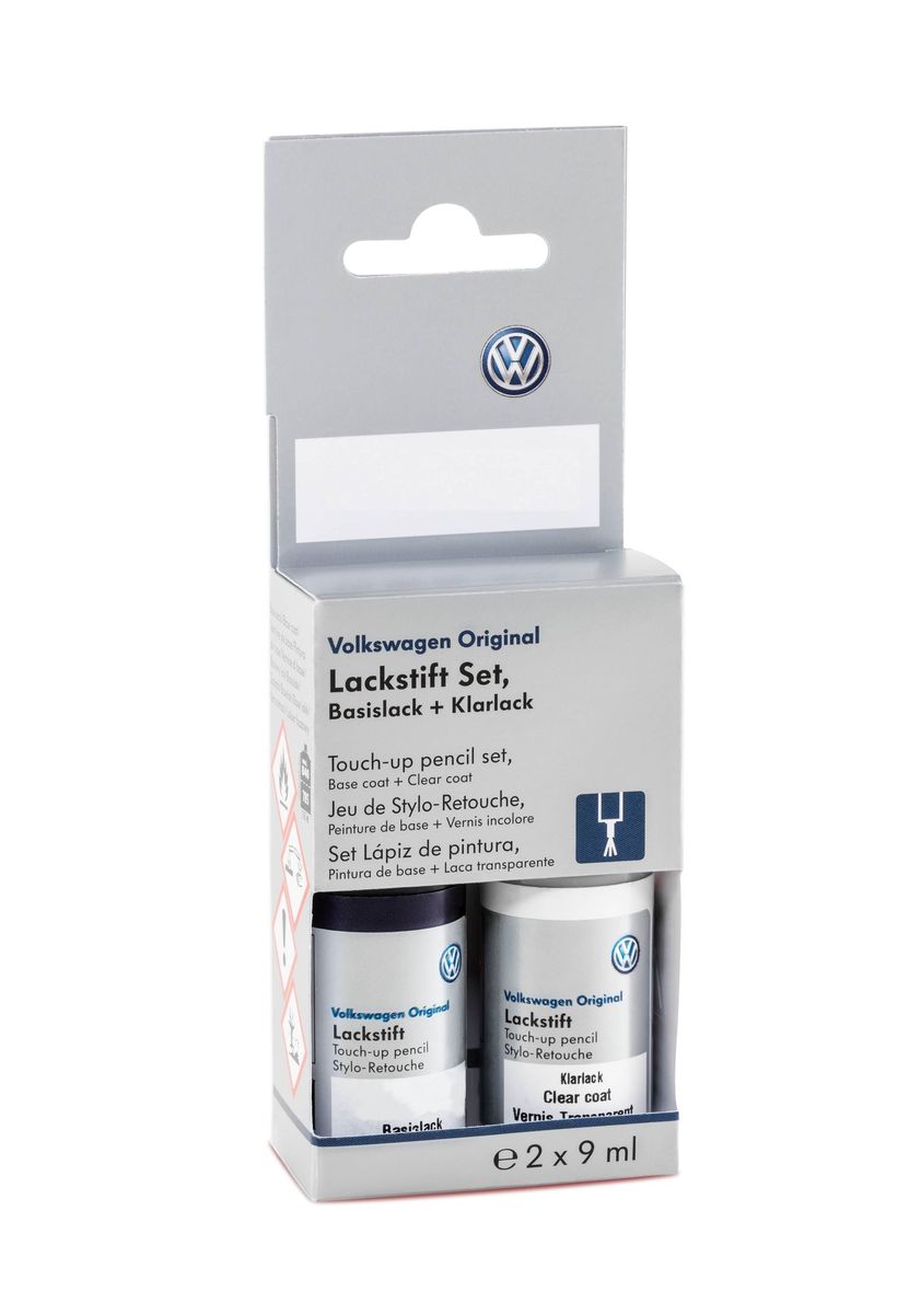 Original Audi Lackstift Set Smaragd-perleffekt mit Basislack und Klarlack