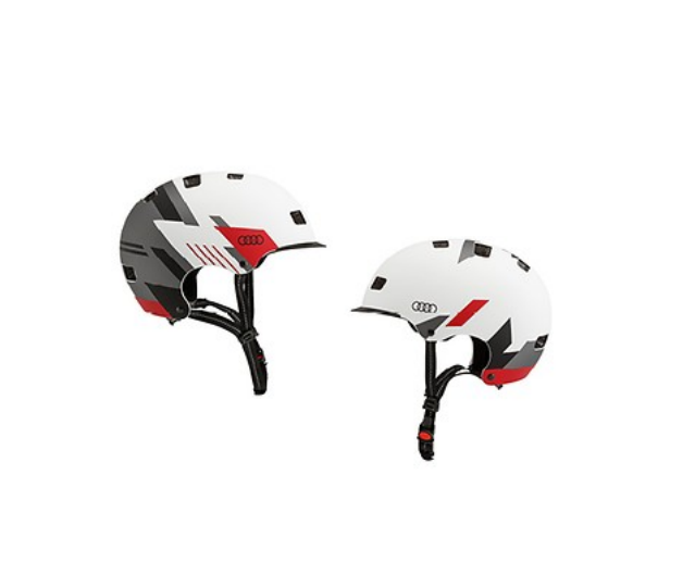 Audi Helm für E-Scooter und Fahrrad weißes Design Gr. M 4KE050320D