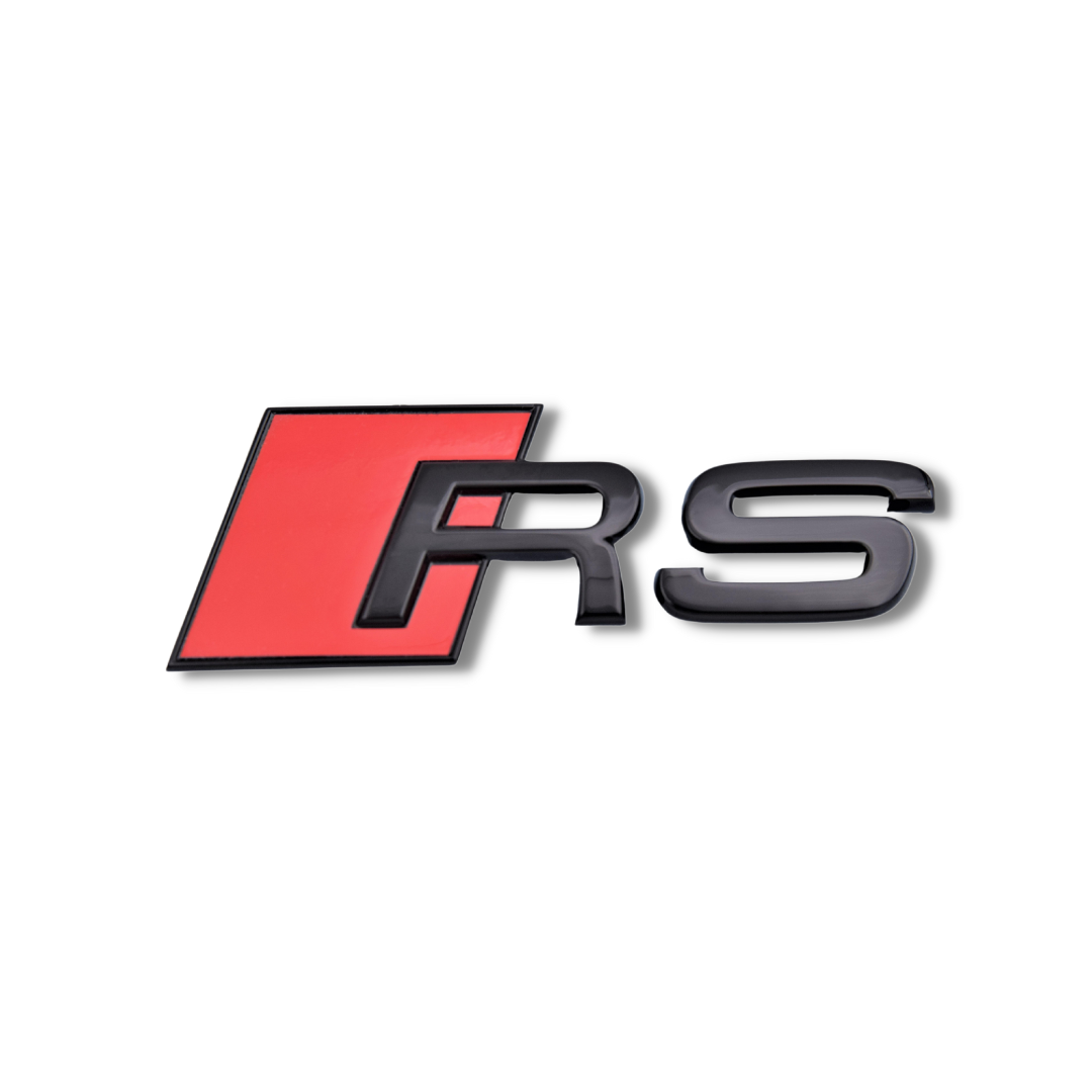 Original Audi e-Tron RS Schriftzug Hinten Heckklappe Schwarz