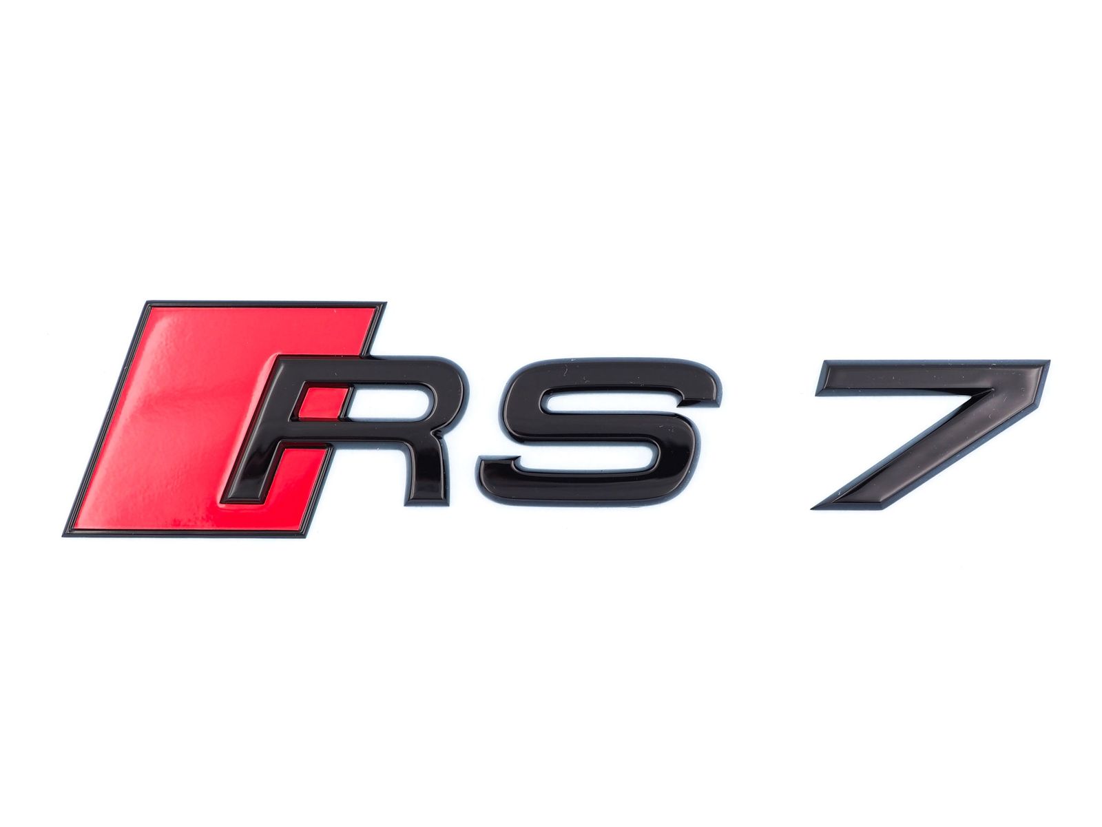 Audi RS7 Schriftzug schwarz glanz hinten Heckklappe