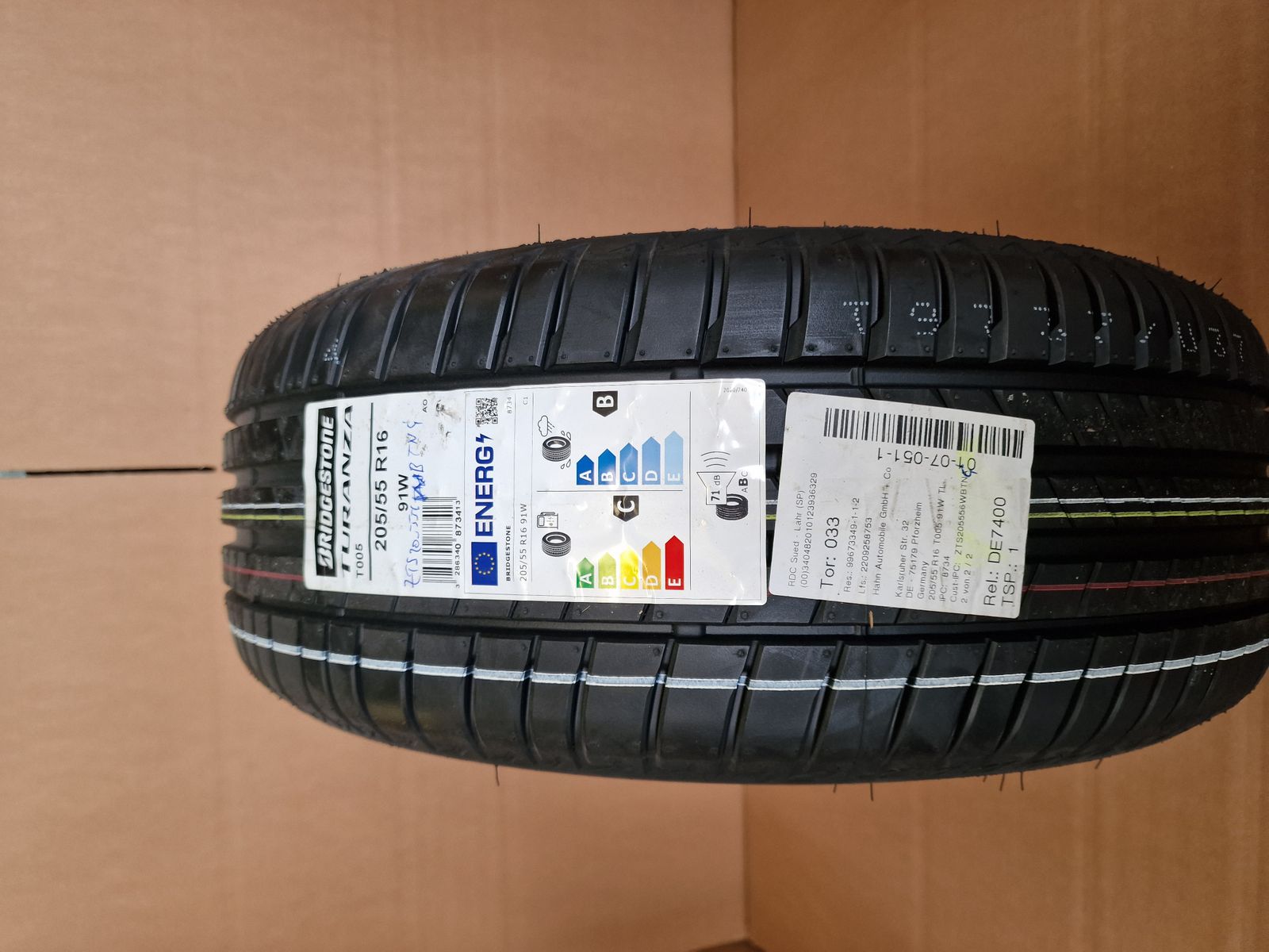 1x Sommerreifen 205/55 R16 91W Bridgestone Turanza T005 AO DOT 49/21