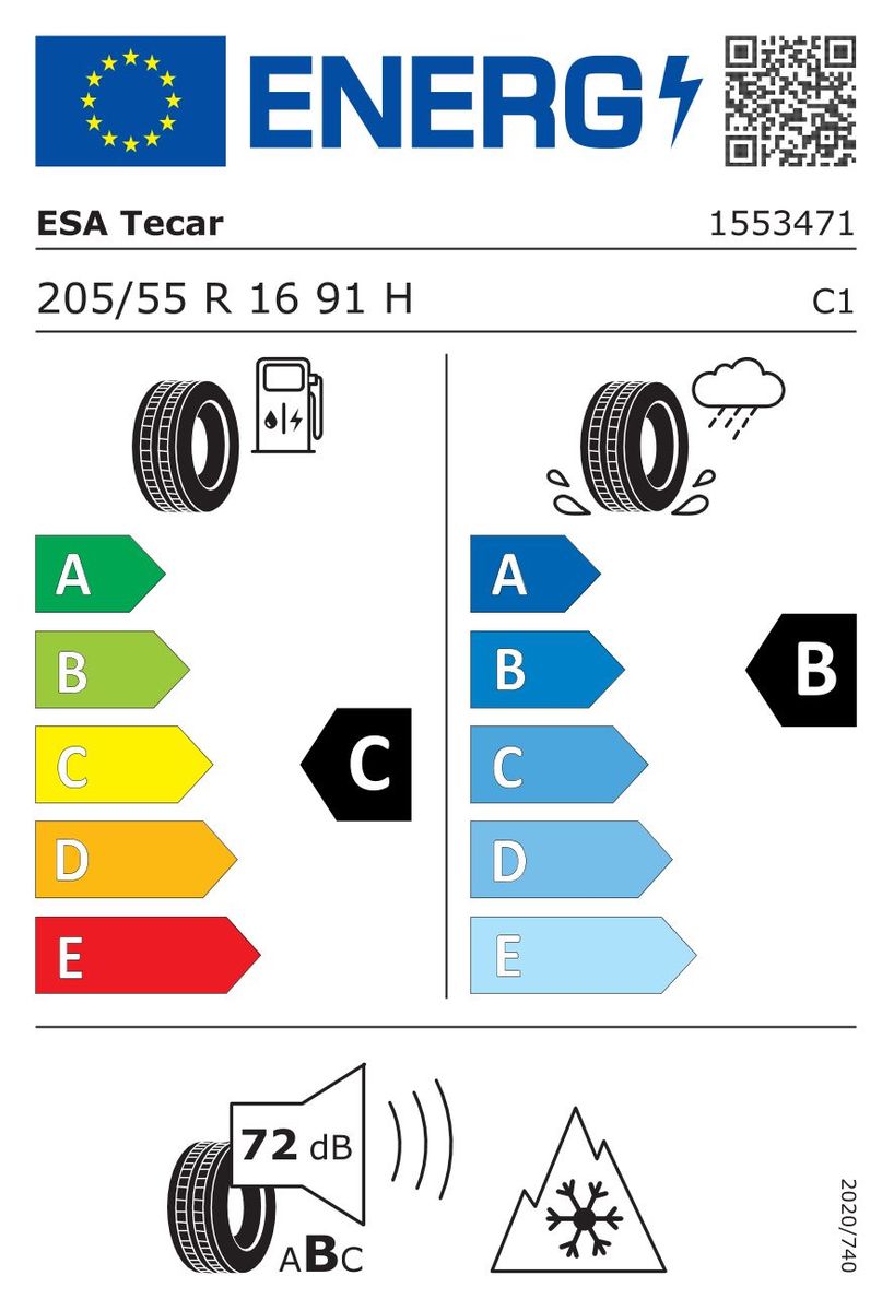 ESA TECAR 205/55 R16 91H SUPERGRIP PRO