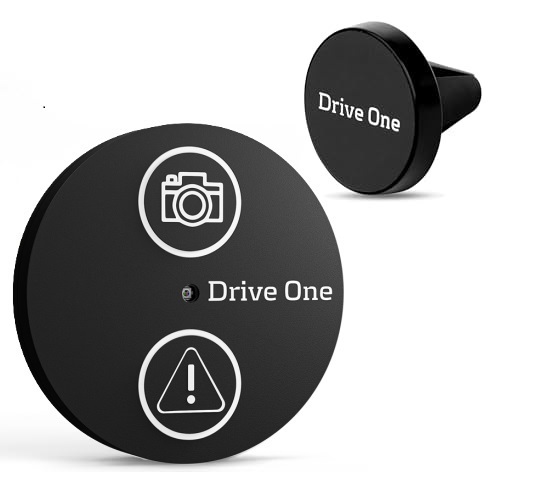 Needit Drive One Blitzer- und Gefahrenwarner & Mount Magnethalterung Set