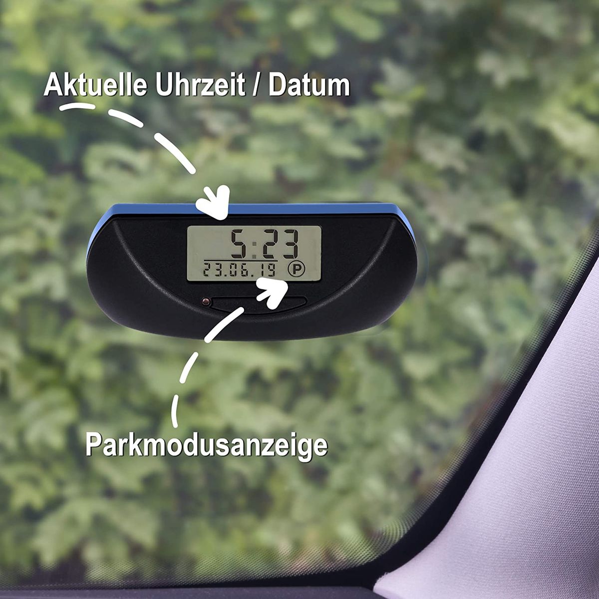 Needit Park Mini blau elektronische Parkscheibe digitale Parkuhr