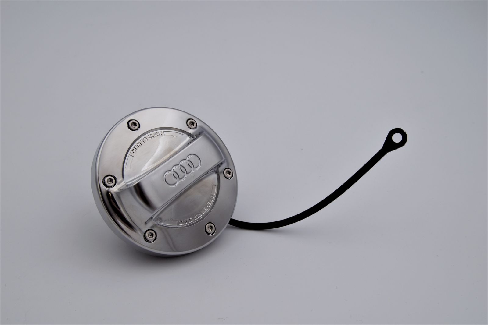 Audi Tankdeckel in Aluminiumoptik