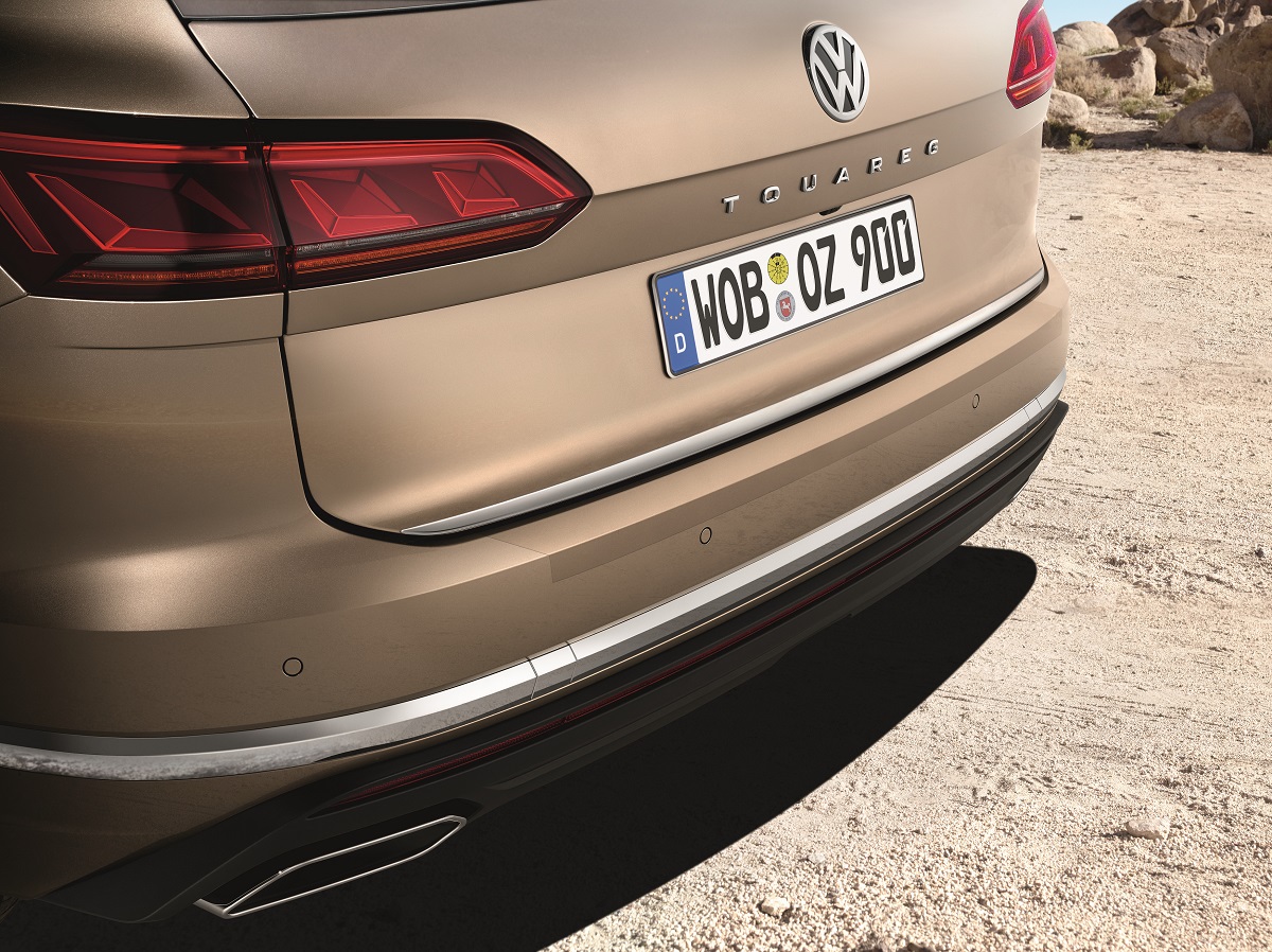 Ladekantenschutz Touareg transparent Stoßfänger hinten