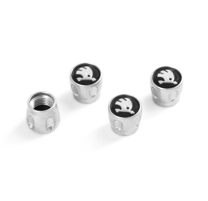 Original Skoda Zierventilkappen Set