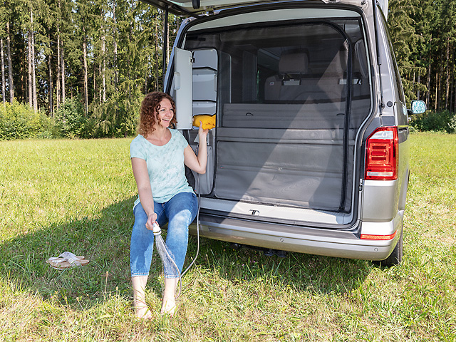 Brandrup FLYOUT Heckklappen-Öffnung mit Rundbogentür für alle VW T6.1/T6/T5 California (ohne Beach)