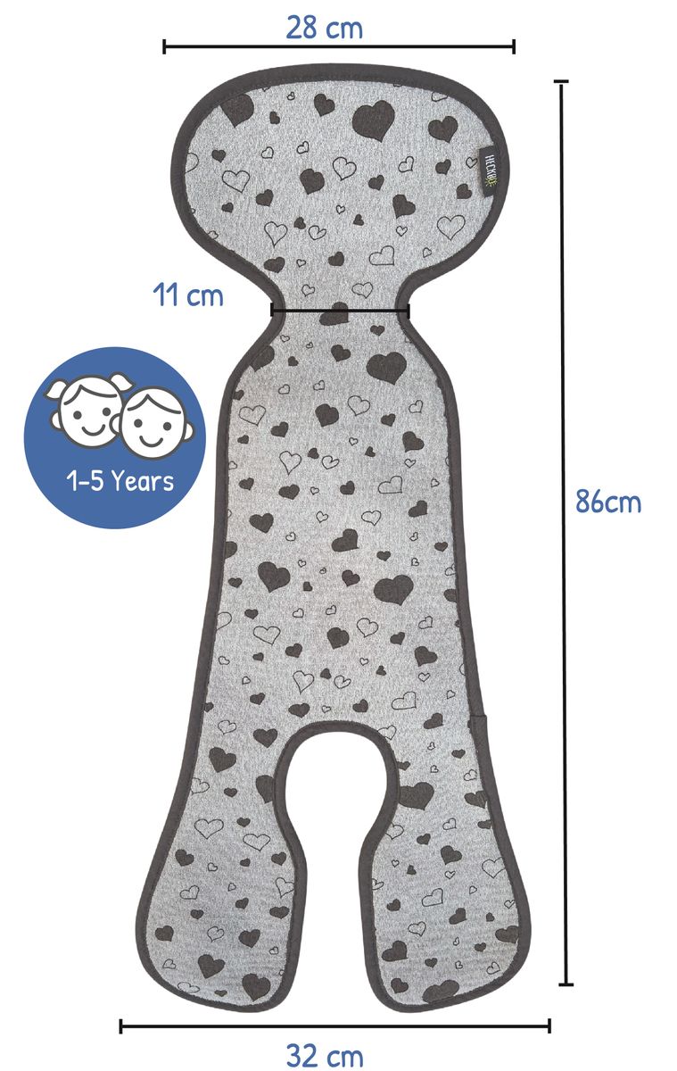 Heckbo Auto Sitzauflage Baby Herzen-Design