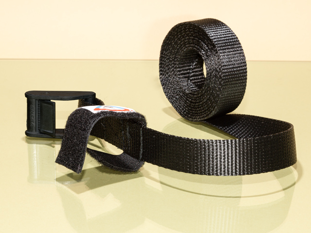 Brandrup Ersatzgurt für FLEXBAG Cargo mit Aluminium-Klemmschloss und Gurtendsicherung, ca. 2,4 m, schwarz