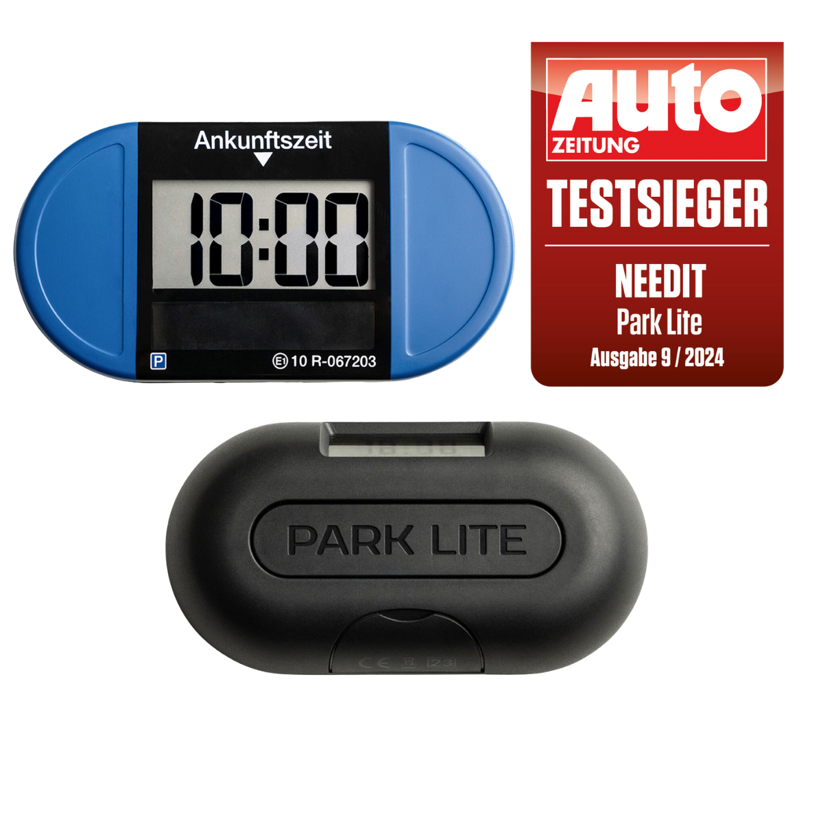 Needit ParkLite Solar solarbetriebene Parkscheibe blau