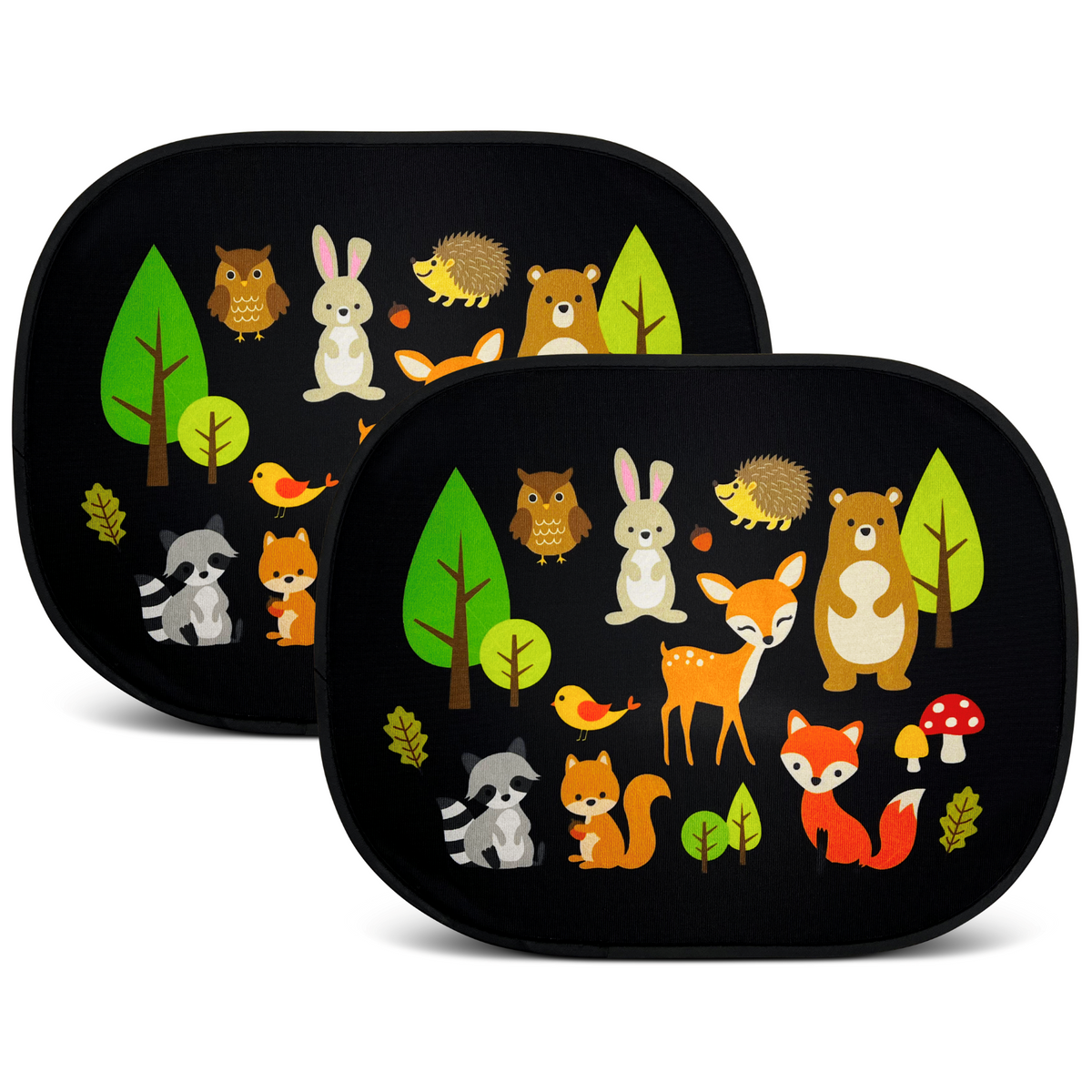 Heckbo Auto Sonnenblende Waldtiere 48cm x 31cm